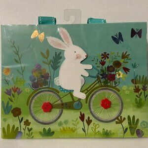 Papyrus Easter Gift Bag | Bunny Riding a bicycle
